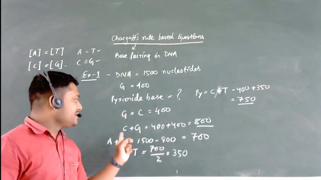 How to solve Chargaff law based questions